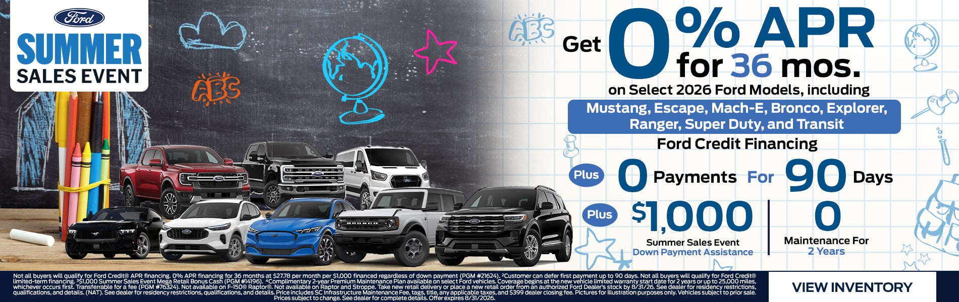 0% APR for 36 Months