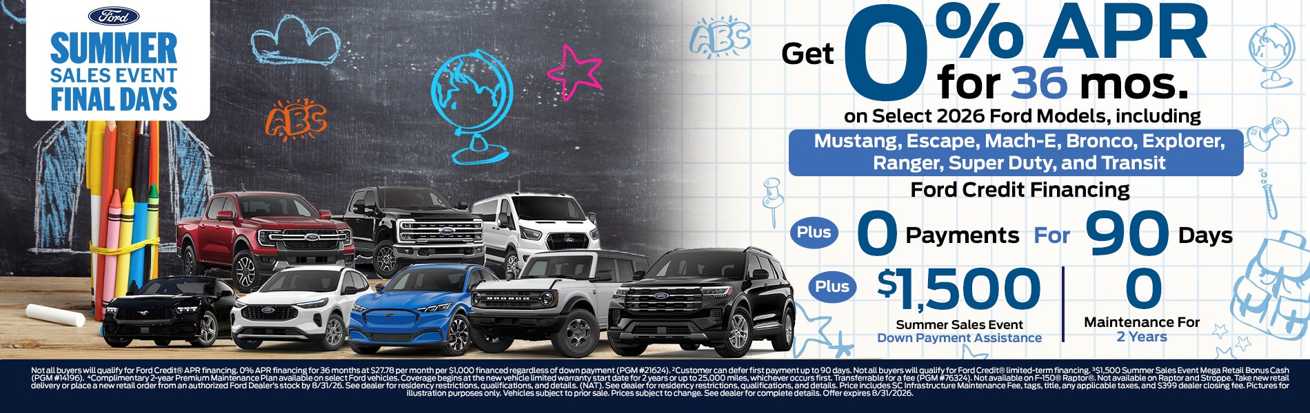 0% APR for 36 Months