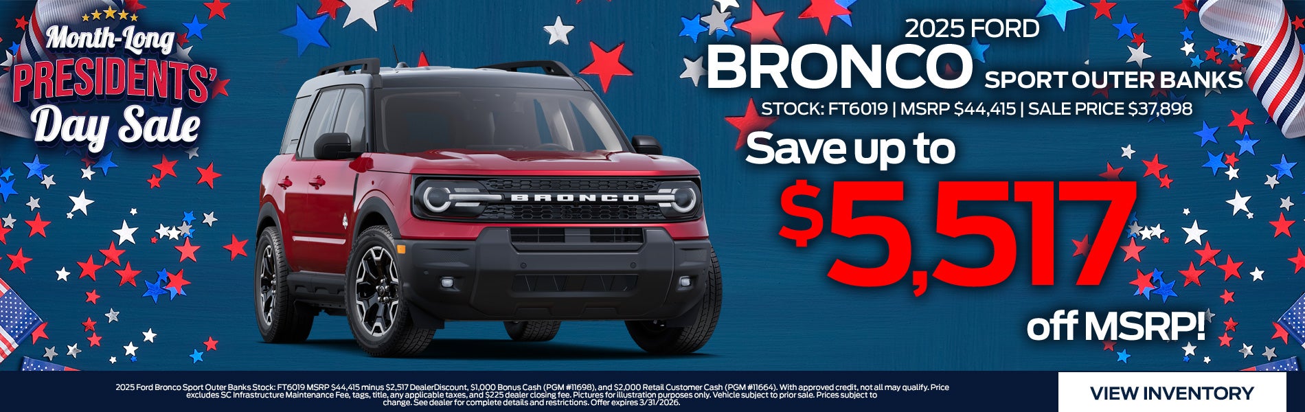 2025 Ford Bronco Sport Outer Banks for Sale in Greenwood, SC