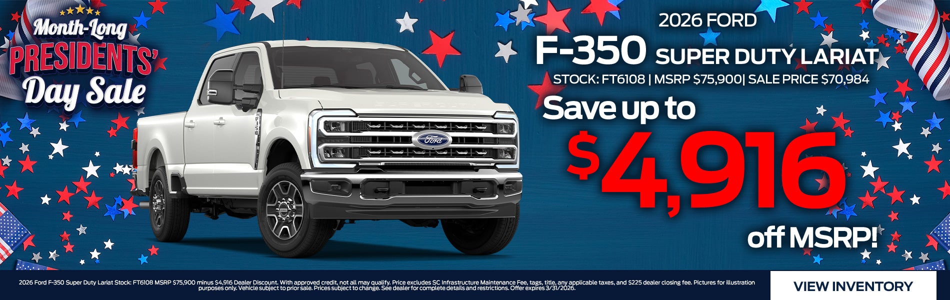 2026 Ford F-350 Super Duty Lariat for Sale in Greenwood, SC