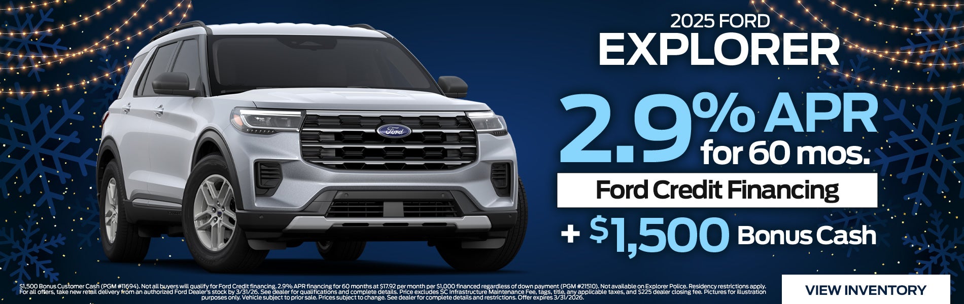 2025 Ford Explorer for Sale in Greenwood, SC