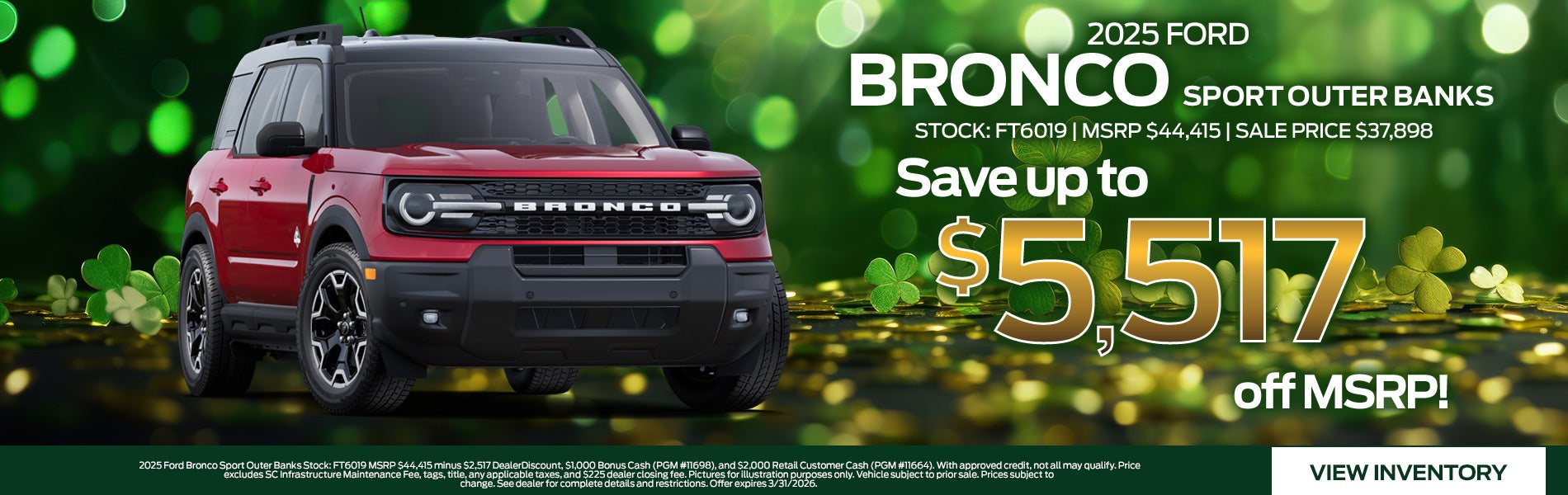 2025 Ford Bronco Sport Outer Banks for Sale in Greenwood, SC