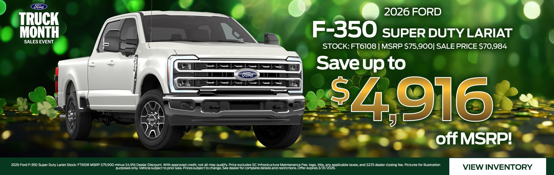 2026 Ford F-350 Super Duty Lariat for Sale in Greenwood, SC