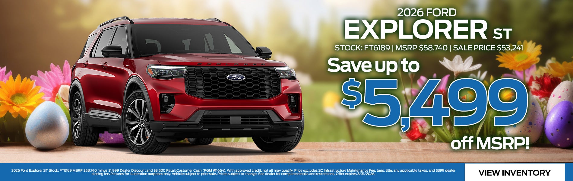 2026 Ford Explorer ST for Sale in Greenwood, SC