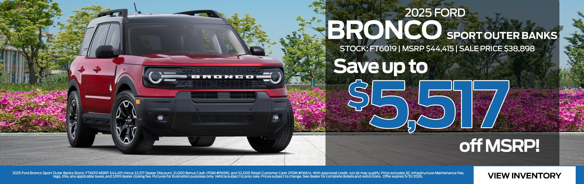 2025 Ford Bronco Sport Outer Banks for Sale in Greenwood, SC