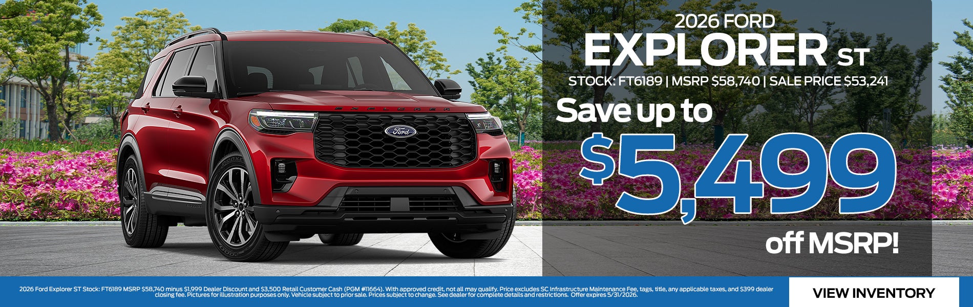 2026 Ford Explorer ST for Sale in Greenwood, SC